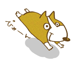 Welsh corgi is Sandy sticker #9774975