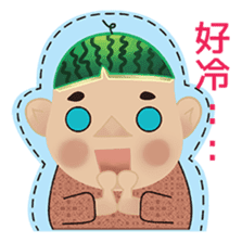 Watermelon Skin KID sticker #9775432