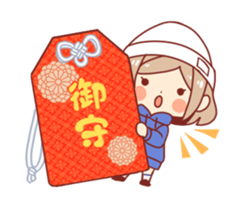 Kawaii girl Greeting Stickers sticker #9775940