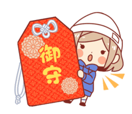 Kawaii girl Greeting Stickers sticker #9775940