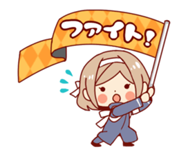 Kawaii girl Greeting Stickers sticker #9775941