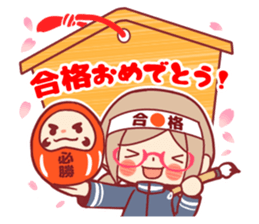 Kawaii girl Greeting Stickers sticker #9775942