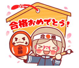 Kawaii girl Greeting Stickers sticker #9775942