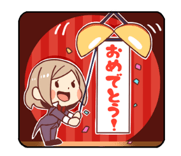 Kawaii girl Greeting Stickers sticker #9775943