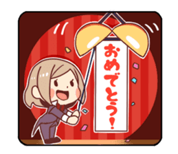 Kawaii girl Greeting Stickers sticker #9775943