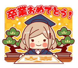 Kawaii girl Greeting Stickers sticker #9775944