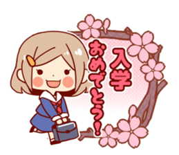 Kawaii girl Greeting Stickers sticker #9775945