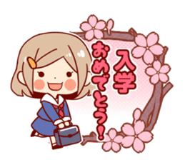 Kawaii girl Greeting Stickers sticker #9775945