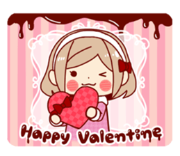 Kawaii girl Greeting Stickers sticker #9775946