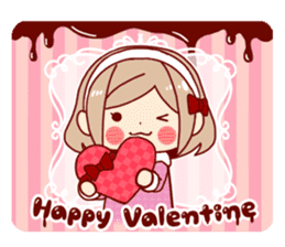 Kawaii girl Greeting Stickers sticker #9775946