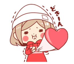 Kawaii girl Greeting Stickers sticker #9775948