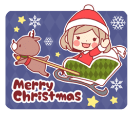 Kawaii girl Greeting Stickers sticker #9775954