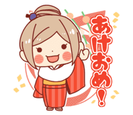 Kawaii girl Greeting Stickers sticker #9775956