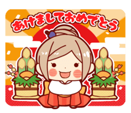 Kawaii girl Greeting Stickers sticker #9775958