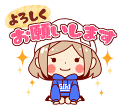 Kawaii girl Greeting Stickers sticker #9775962