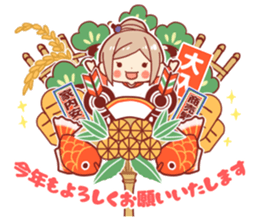 Kawaii girl Greeting Stickers sticker #9775963