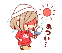 Kawaii girl Greeting Stickers sticker #9775964