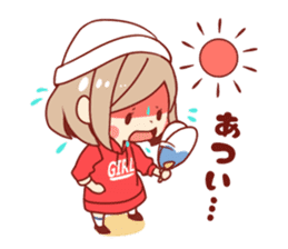 Kawaii girl Greeting Stickers sticker #9775964