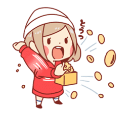 Kawaii girl Greeting Stickers sticker #9775967