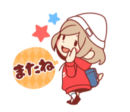 Kawaii girl Greeting Stickers sticker #9775971