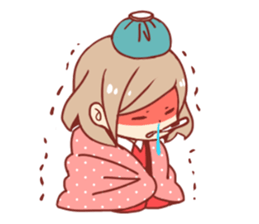 Kawaii girl Greeting Stickers sticker #9775972