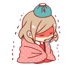 Kawaii girl Greeting Stickers sticker #9775972