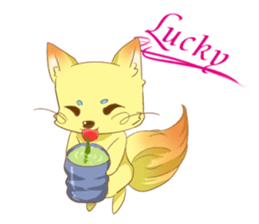 fox cosplay sticker #9776046