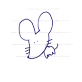 a mouse being twisted sticker #9776896