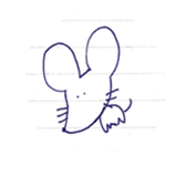 a mouse being twisted sticker #9776896