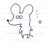 a mouse being twisted sticker #9776907