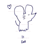 a mouse being twisted sticker #9776914