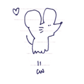 a mouse being twisted sticker #9776914