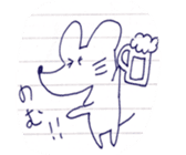 a mouse being twisted sticker #9776928