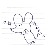 a mouse being twisted sticker #9776929