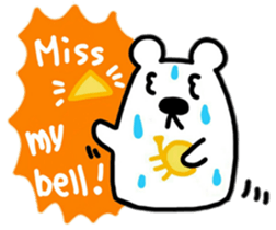 White Bear playing Horn(English ver.) sticker #9777117