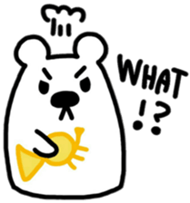 White Bear playing Horn(English ver.) sticker #9777118