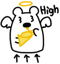White Bear playing Horn(English ver.) sticker #9777120