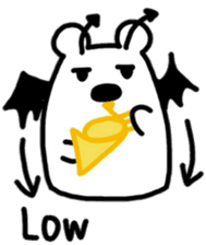 White Bear playing Horn(English ver.) sticker #9777121