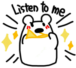 White Bear playing Horn(English ver.) sticker #9777127