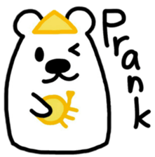 White Bear playing Horn(English ver.) sticker #9777131