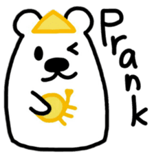 White Bear playing Horn(English ver.) sticker #9777131