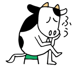 Mr. cow sticker #9777879