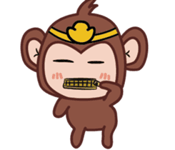 Ingot monkey sticker #9778002