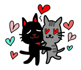 Black cat of Sendai valve sticker #9778545