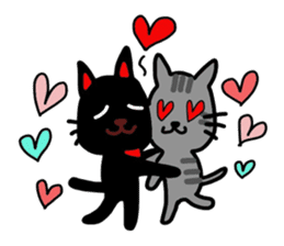 Black cat of Sendai valve sticker #9778545