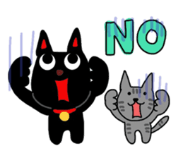 Black cat of Sendai valve sticker #9778555