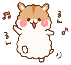 fluffy hamster2 sticker #9779060