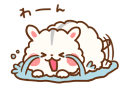 fluffy hamster2 sticker #9779075