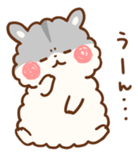 fluffy hamster2 sticker #9779081