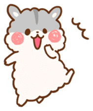 fluffy hamster2 sticker #9779093